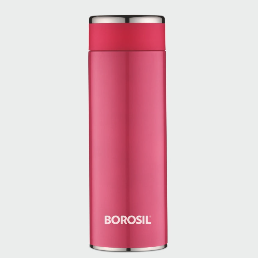 Borosil Travelsmart Pink, 260ml