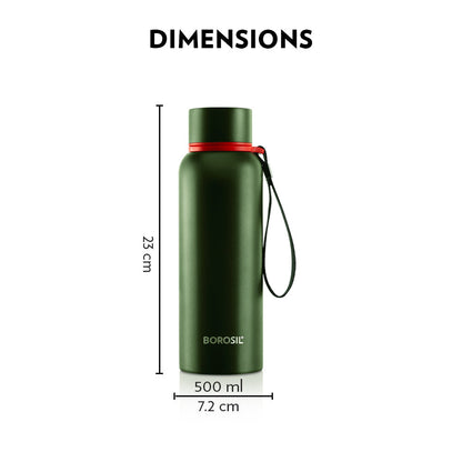 Trek Vaccum Insulated Bottle, Green