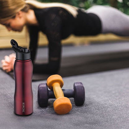 Grip n Sip Single Wall Bottle, Maroon