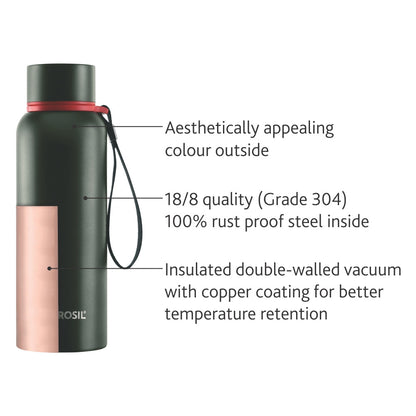 Trek Vaccum Insulated Bottle, Green