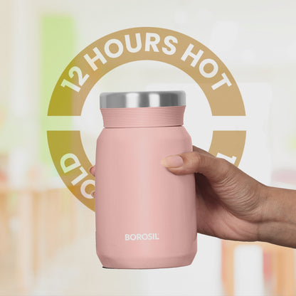 Carry Mate Stainless Steel Vacuum Insulated Food Jar, Pink