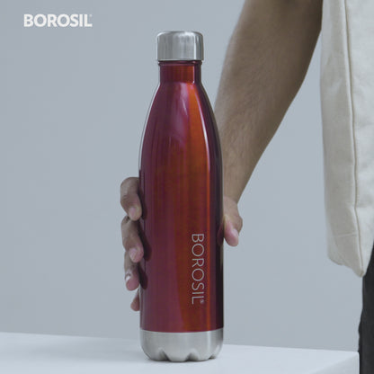 Bolt Trans Vacuum Insulated Bottle, Red