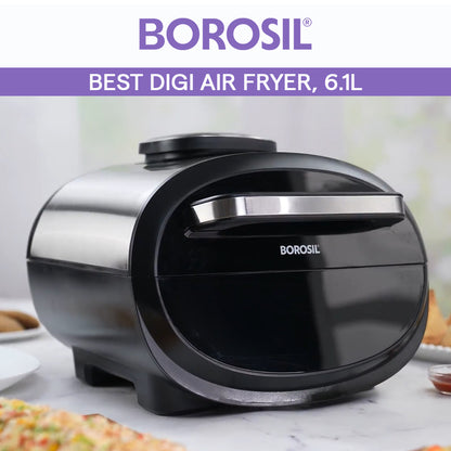 Digital Air Fryer with Touch Controls for Oil-Free Cooking
