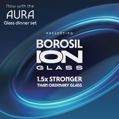 Aura Ion Glass Small Pudding Set, Grey