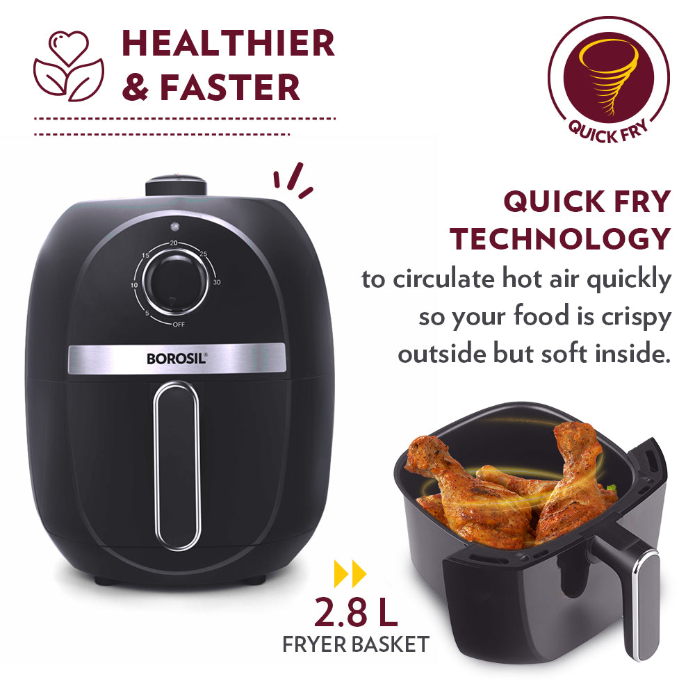 My Borosil Air Fryer Best Air Fryer, 2.8 L