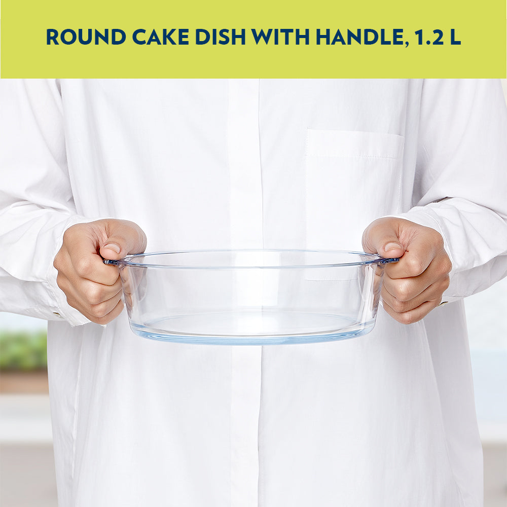 My Borosil Baking Dishes 1.2 L Round Cake Dish w Handle