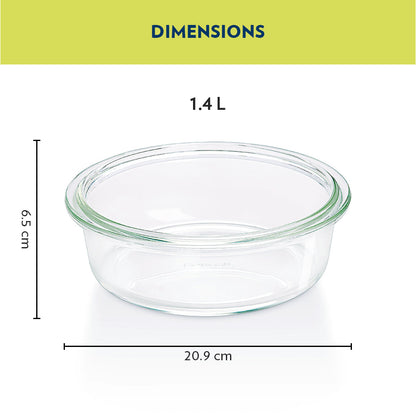 My Borosil Baking Dishes 1.4 L Round Cake Dish