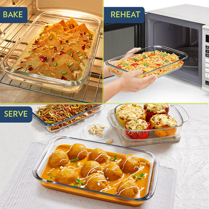 My Borosil Baking Dishes 1.5 L Rectangular Baking Dish