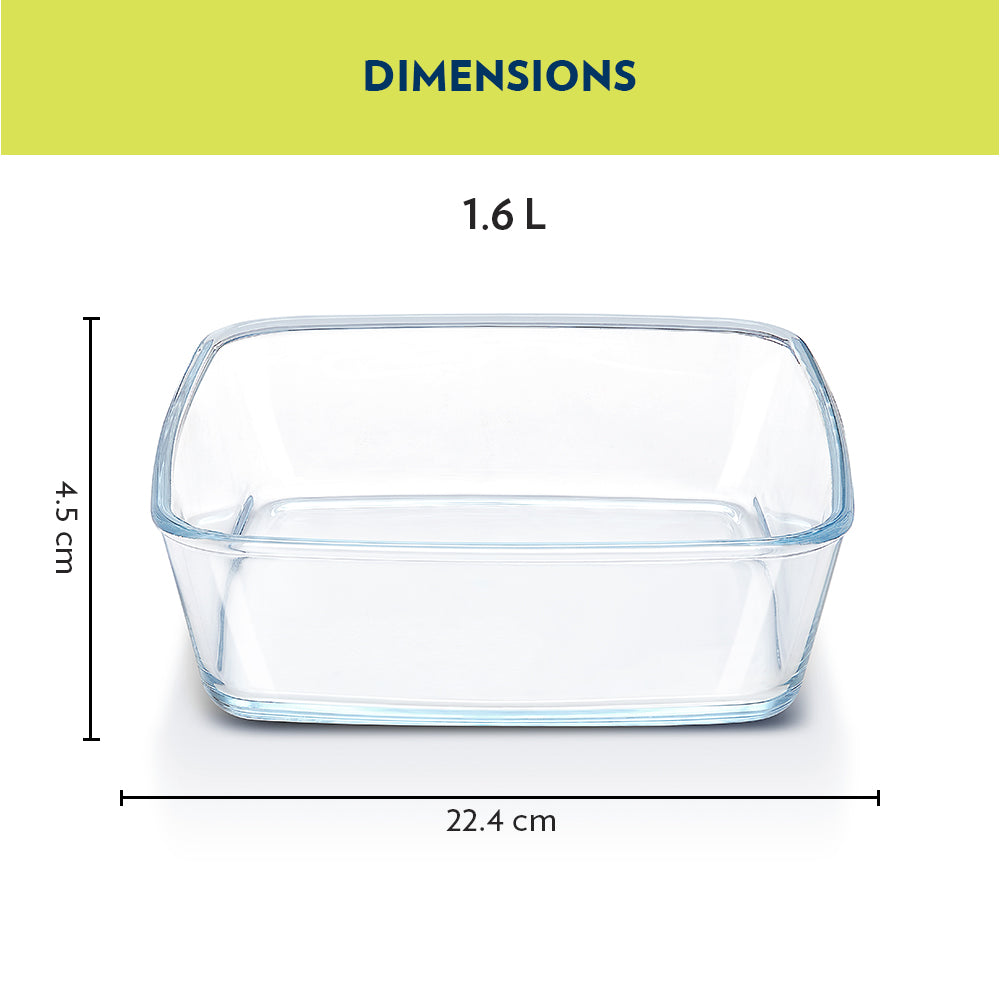 My Borosil Baking Dishes 1.6 L Square Baking Dish