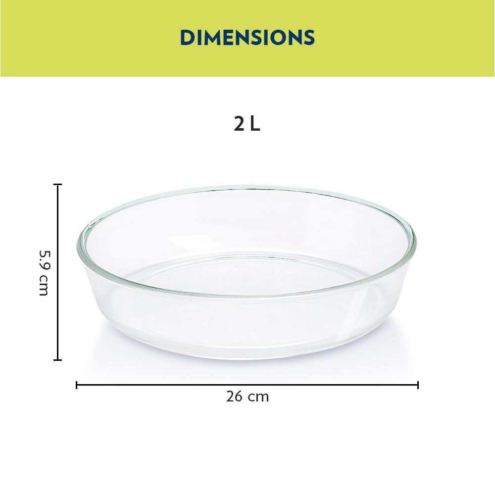 My Borosil Baking Dishes 2 L Round Dish