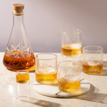 Borosil Krystalia Whiskey Glass, Set of 6, MyBorosil
