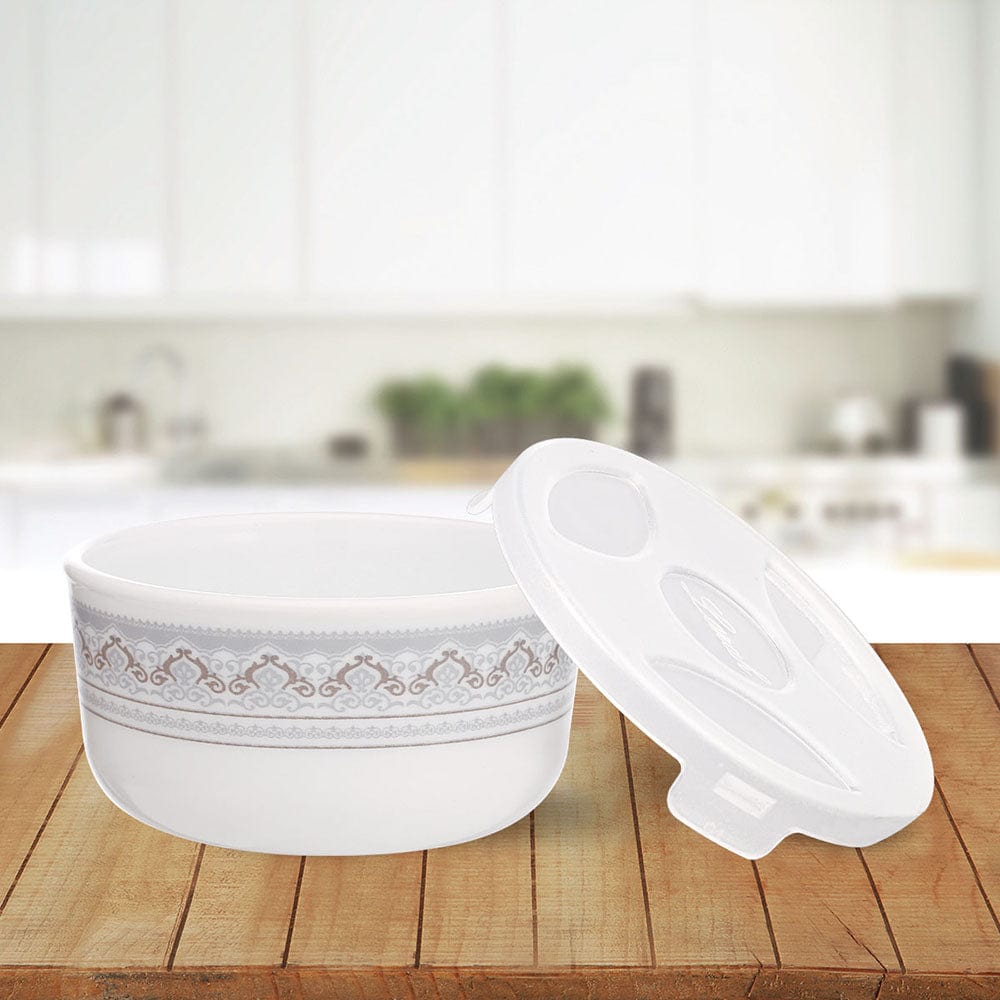 Larah by Borosil Classic Katori w Lid, 12 pc