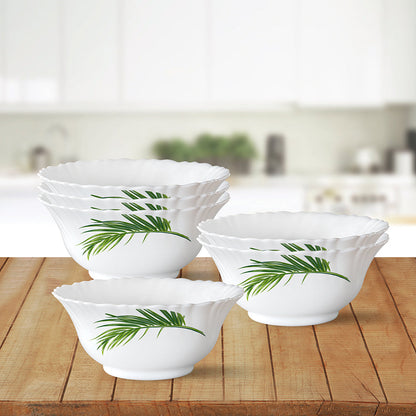 My Borosil Opalware Bowls & Katoris 6 pc Set Crescent Veg Bowl Set