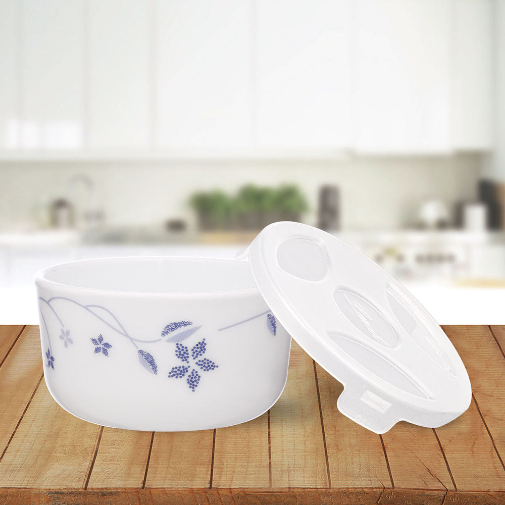 My Borosil Opalware Bowls & Katoris 6 pc Set Flora Katori w Lid