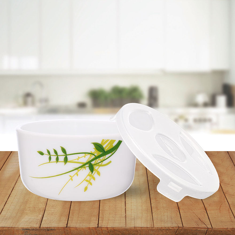 Larah Green Herbs Katori with Lid, 12 pc