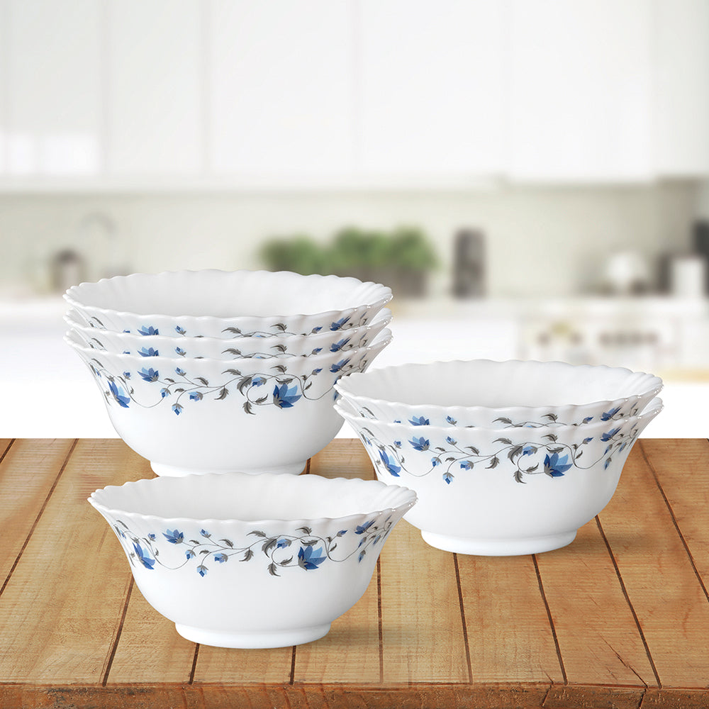 My Borosil Opalware Bowls & Katoris 6 pc Set Helena Veg Bowl Set