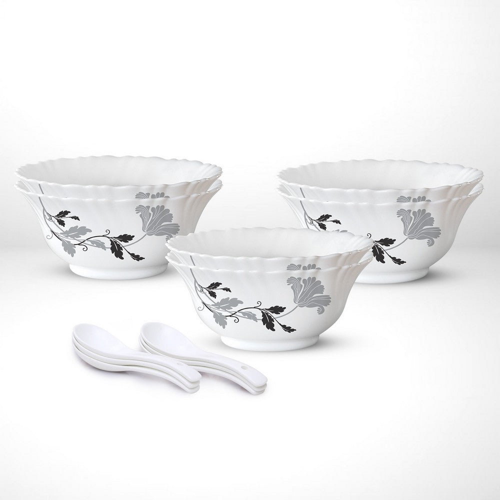 My Borosil Opalware Bowls & Katoris Serves 6 Millenia Soup Bowl Set