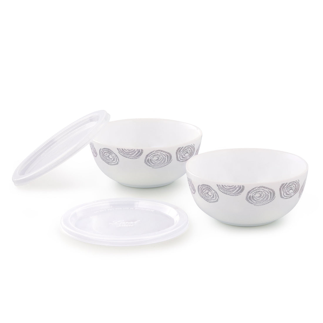 My Borosil Breakfast & Snack Sets 2 pc Set Moonbeam Snack Bowl with Cover