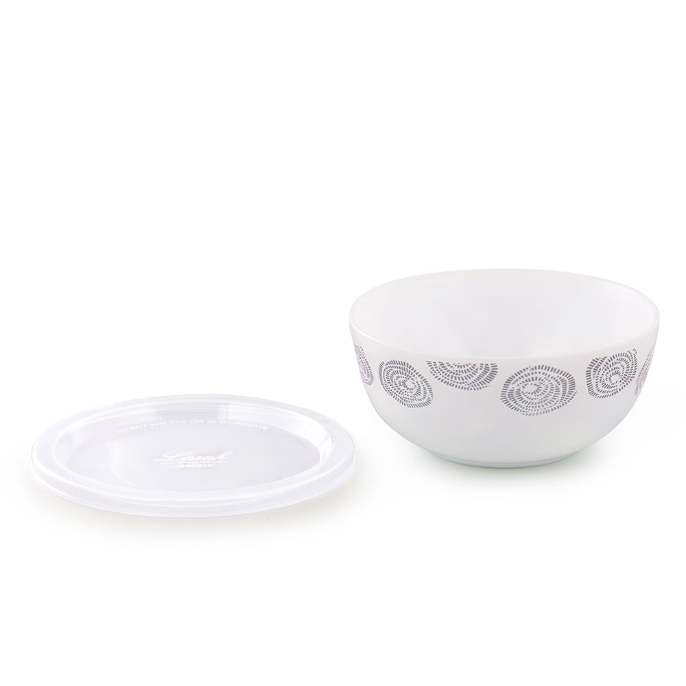 My Borosil Breakfast & Snack Sets 2 pc Set Moonbeam Snack Bowl with Cover