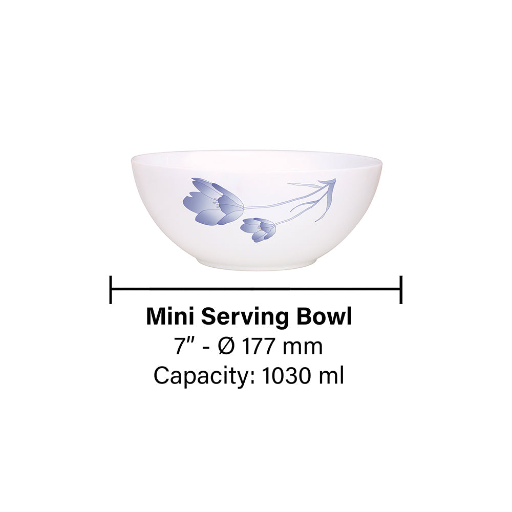 My Borosil Breakfast & Snack Sets 2 pc Set Tulip Snack Bowl with Cover