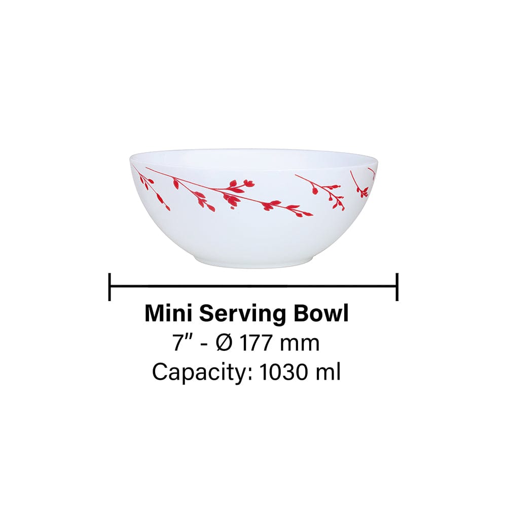 My Borosil Breakfast & Snack Sets 2 pc Set Vintage Snack Bowl with Cover