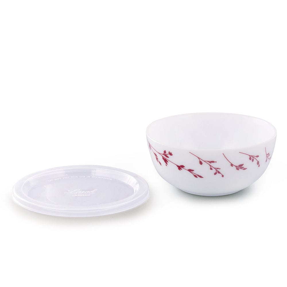 My Borosil Breakfast & Snack Sets 2 pc Set Vintage Snack Bowl with Cover