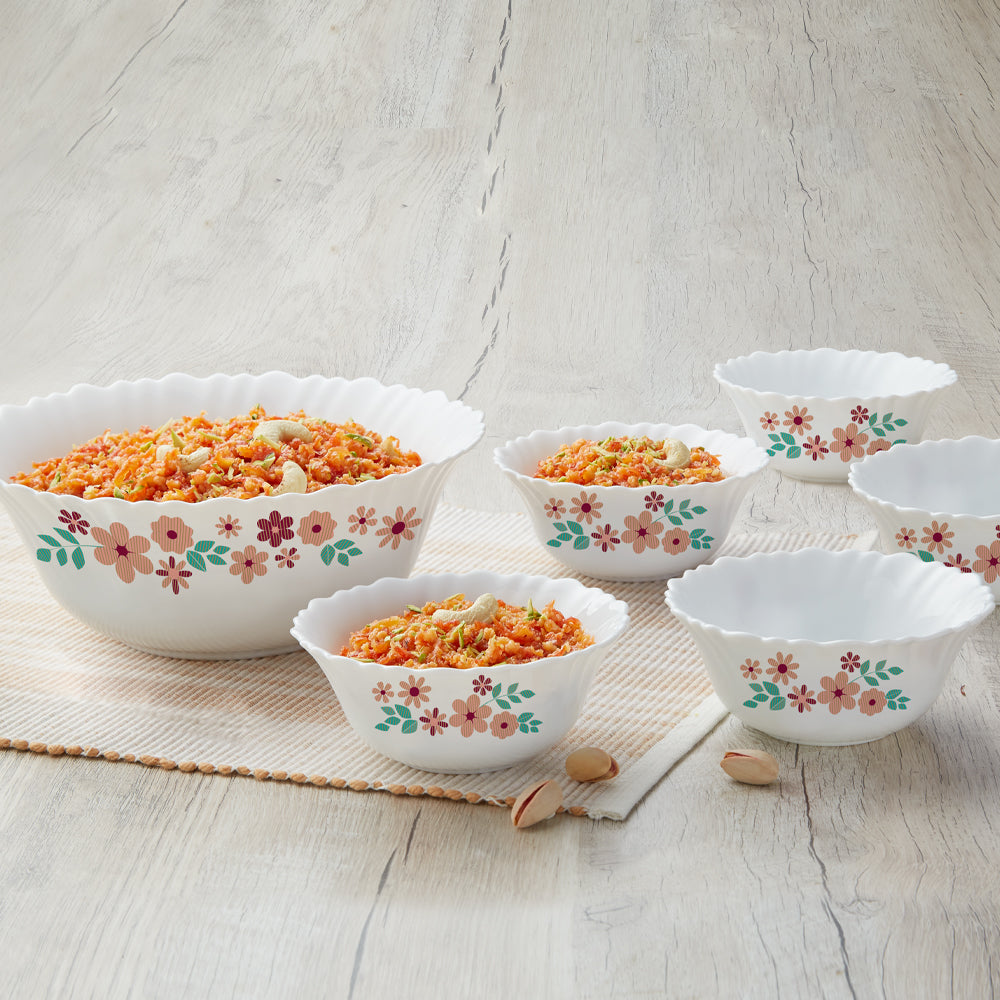 Larah by Borosil Ayana Pudding Set, 7 pc (Mini)