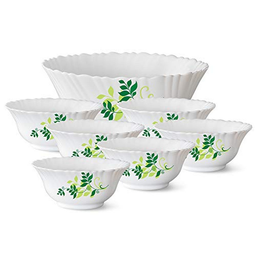 My Borosil Breakfast & Snack Sets 7 pc Set (Small) Fern Pudding Set