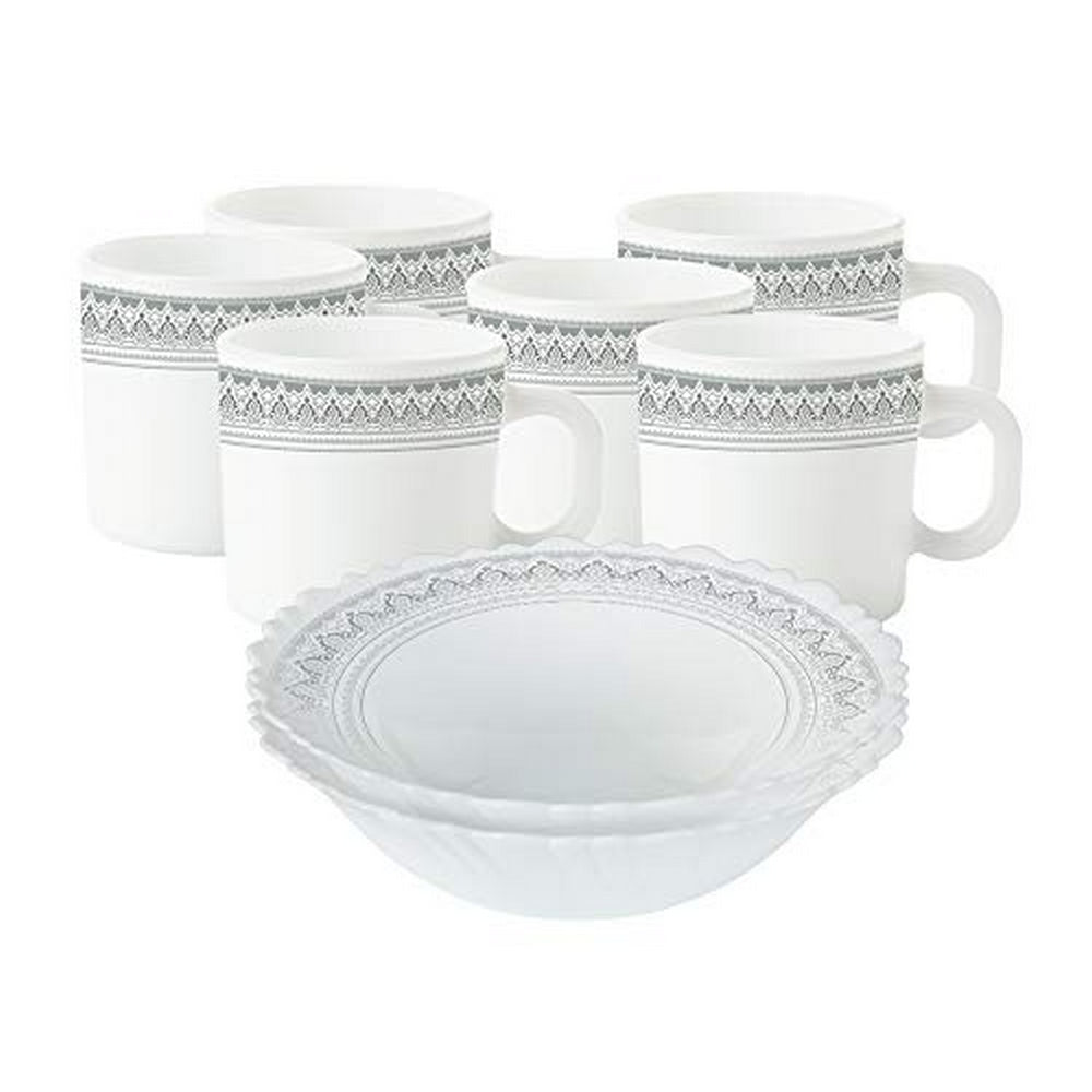 My Borosil Breakfast & Snack Sets 8 pc Set Classic Snack Set w Mugs