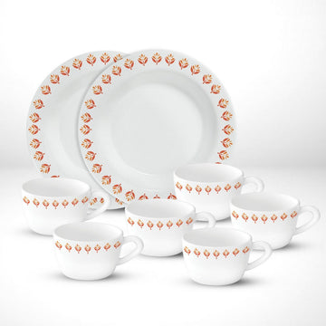 Larah by Borosil Gardenia Snack Set w Cups