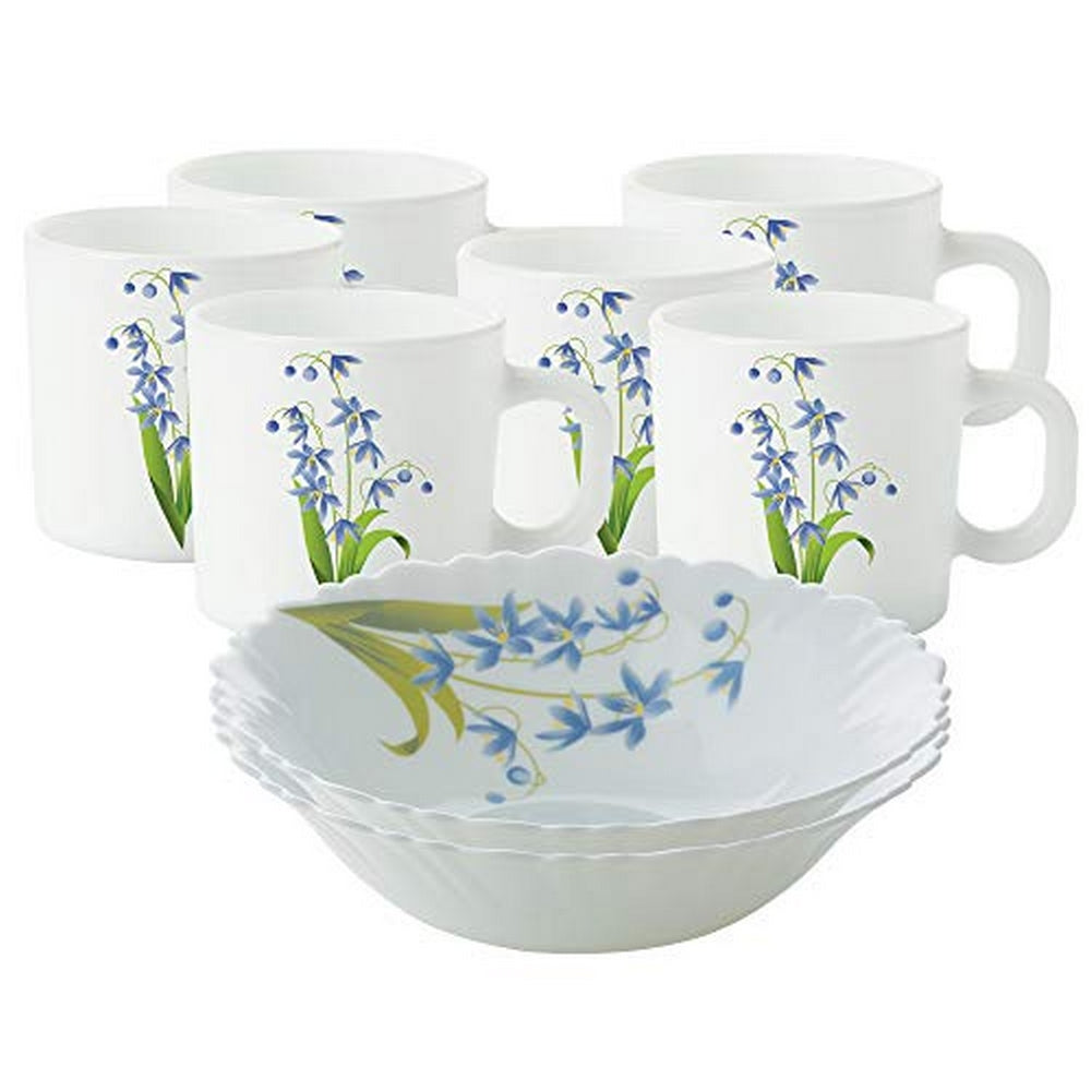 My Borosil Breakfast & Snack Sets 8 pc Set Lavender Snack Set w Mugs