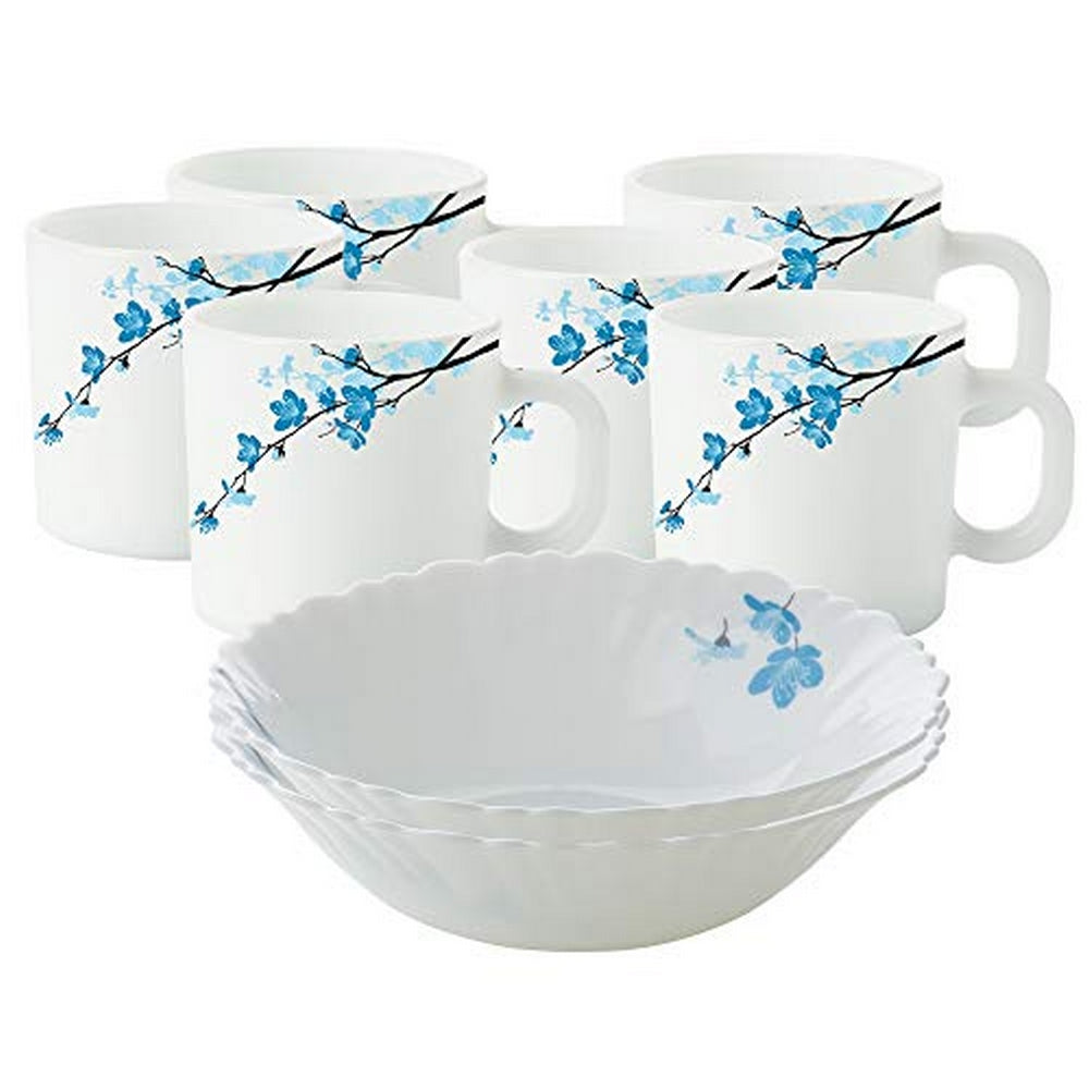 My Borosil Breakfast & Snack Sets 8 pc Set Mimosa Snack Set w Mugs