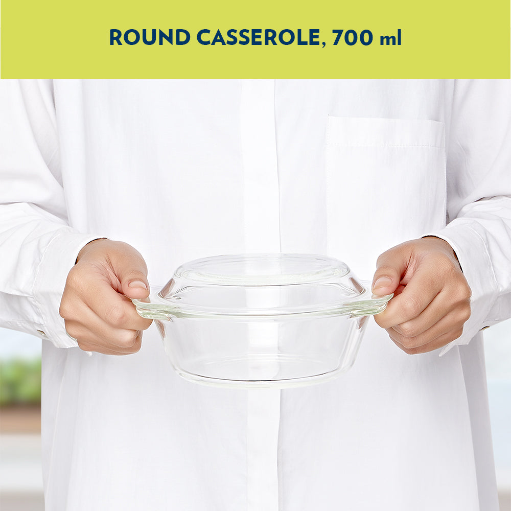 My Borosil Glass Casseroles Round Casserole w Lid