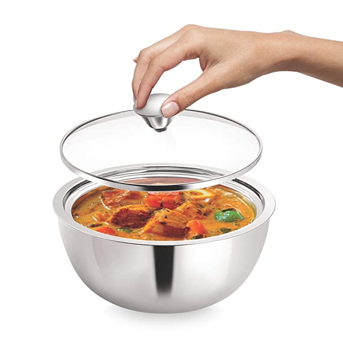 My Borosil Steel Casseroles Servefresh Curry Server