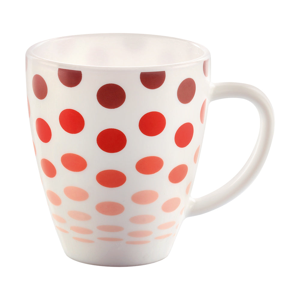 My Borosil Opalware Coffee Mugs & Travel Mugs 1 x 400 ml Polka Red Mug