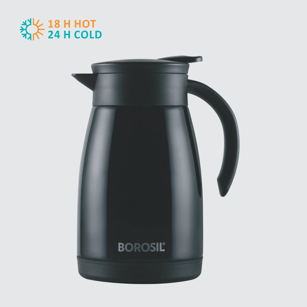 My Borosil Coffee Servers & Tea Pots Insulated Tea Pot, Black