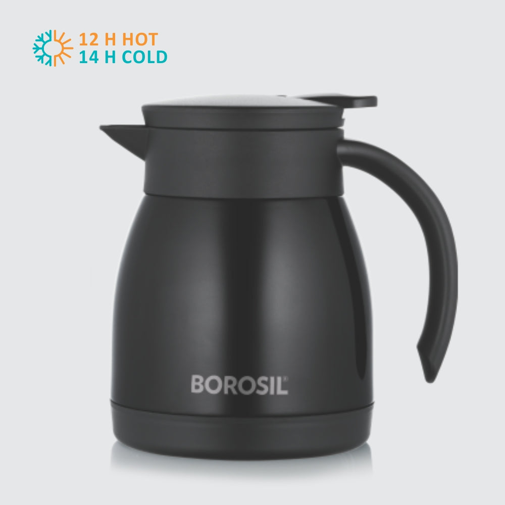 My Borosil Coffee Servers & Tea Pots Insulated Tea Pot, Black