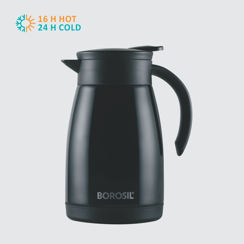 My Borosil Coffee Servers & Tea Pots Insulated Tea Pot, Black