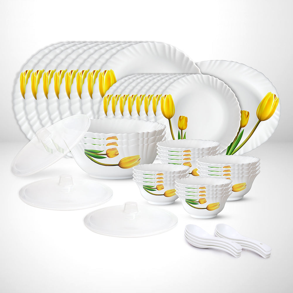 My Borosil Dinner Sets 44 pc Set: Serves 8 Lyana Dinner Set