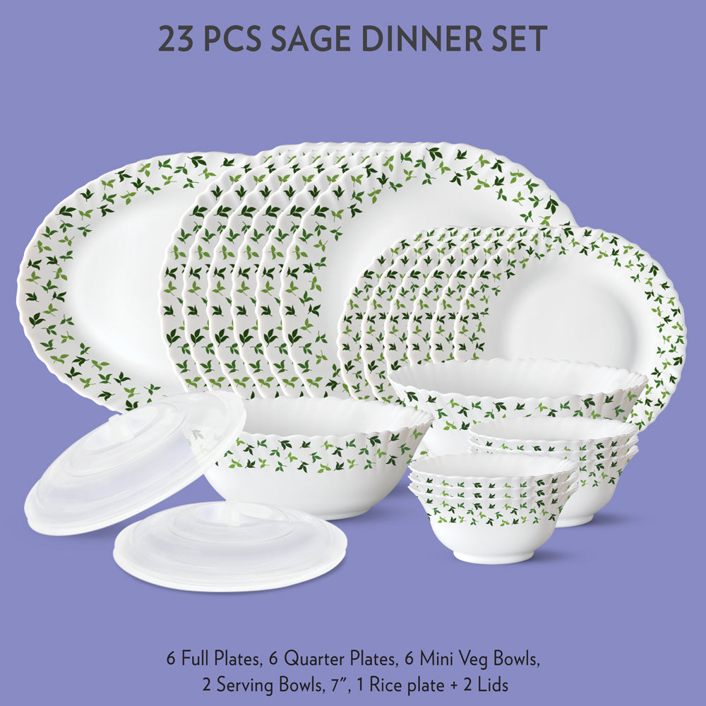 My Borosil Dinner Sets Sage Dinner Set