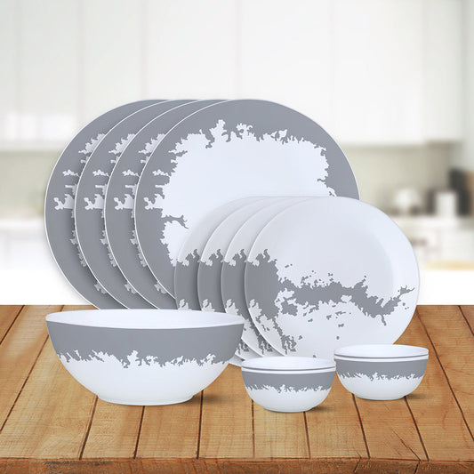 My Borosil Dinner Sets Silver Luna Dinner Set