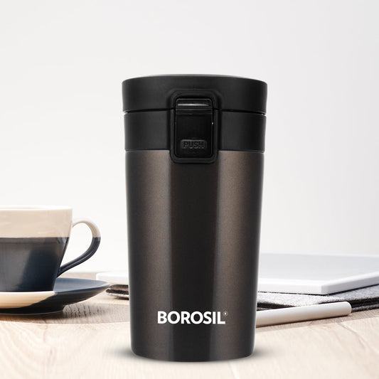 My Borosil Insulated Mug 300 ml Coffeemate Insulated Mug, Mocha