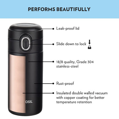 My Borosil Stainless Steel Bottles 300 ml Traveller Mug
