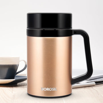 Flintronic Coffee Mug, 380ml Insulated Travel Coffee Mug