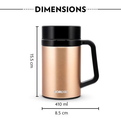 My Borosil Insulated Mug 410 ml EasyGo Insulated Mug