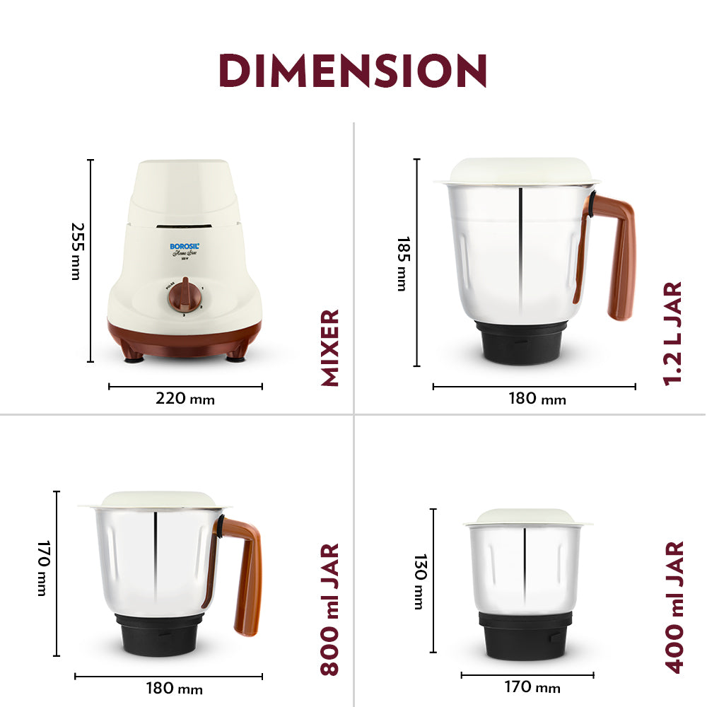 My Borosil Mixer Grinders HomeStar Mixer Grinder