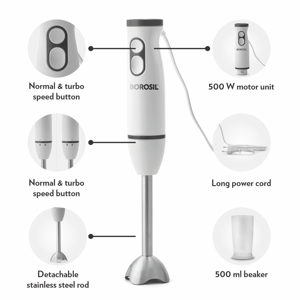 My Borosil Food Mixers & Blenders Masterblend Hand Blender SW21