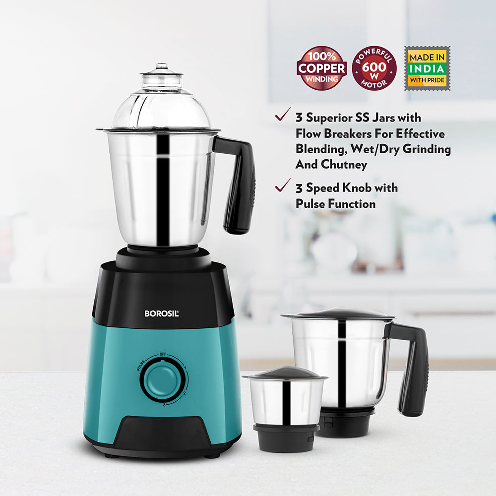 My Borosil Mixer Grinders Radiant Mixer Grinder W17