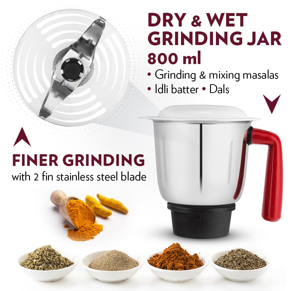 My Borosil Mixer Grinders Star Mixer Grinder - Maroon