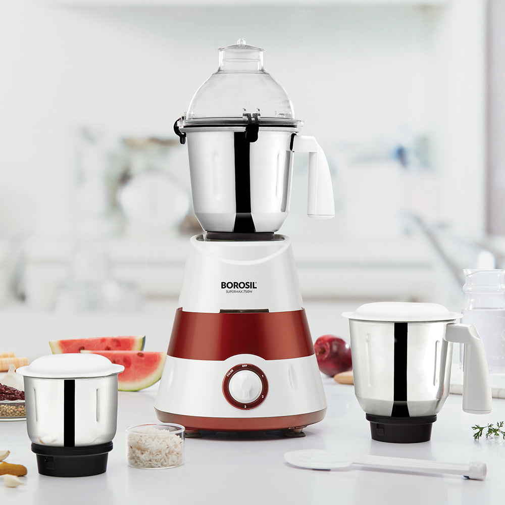 My Borosil Mixer Grinders Supermax Mixer Grinder - Red